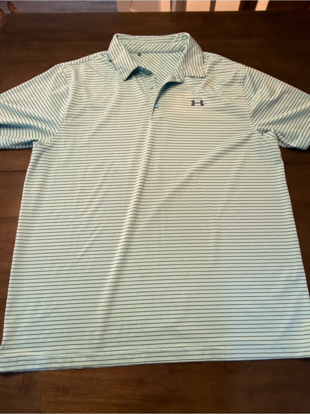 Under Armour Men’s Mint Green Striped Polo